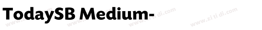 TodaySB Medium字体转换
